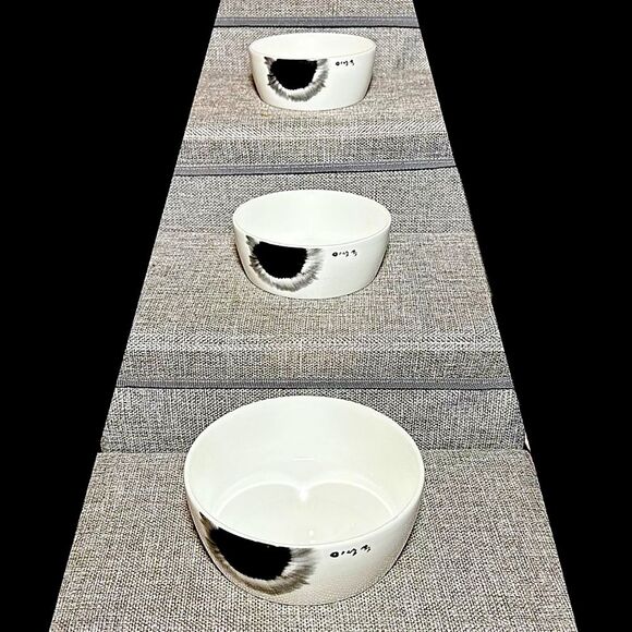 Lie Sang Bong Paris Set of Three Scent of Hangul Bone China Nesting Bowls - Picture 2 of 7